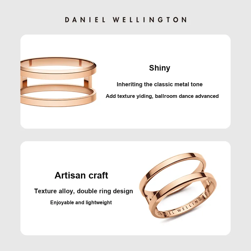Daniel Wellington Alloy Rings Unisex-3