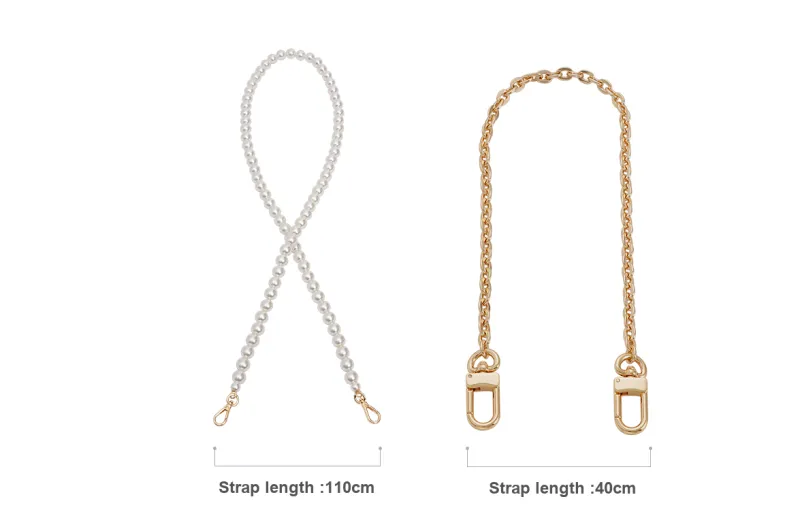 GUYI Metal Bag Accessory Pearl Chain Women's Gold-Tone-29