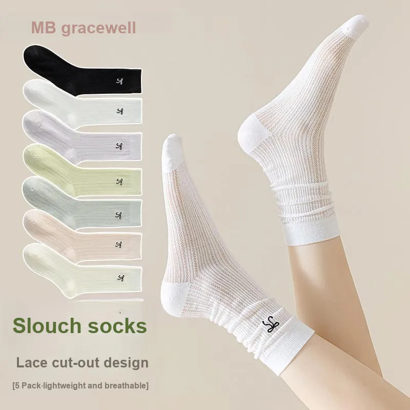 GRACEWELL Mid-Calf Socks Women's 5 Pack-16
