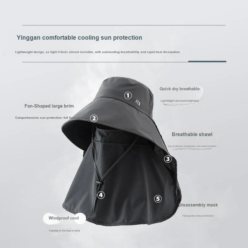 NANJIREN Thin Sun Protection Hats Unisex-1