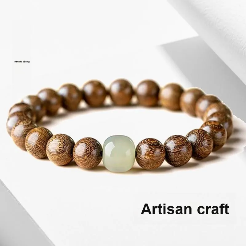 Blooming Petals Golden Sandalwood Bracelets Unisex-3