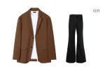 Coffee Single Suit (Includes Pants)