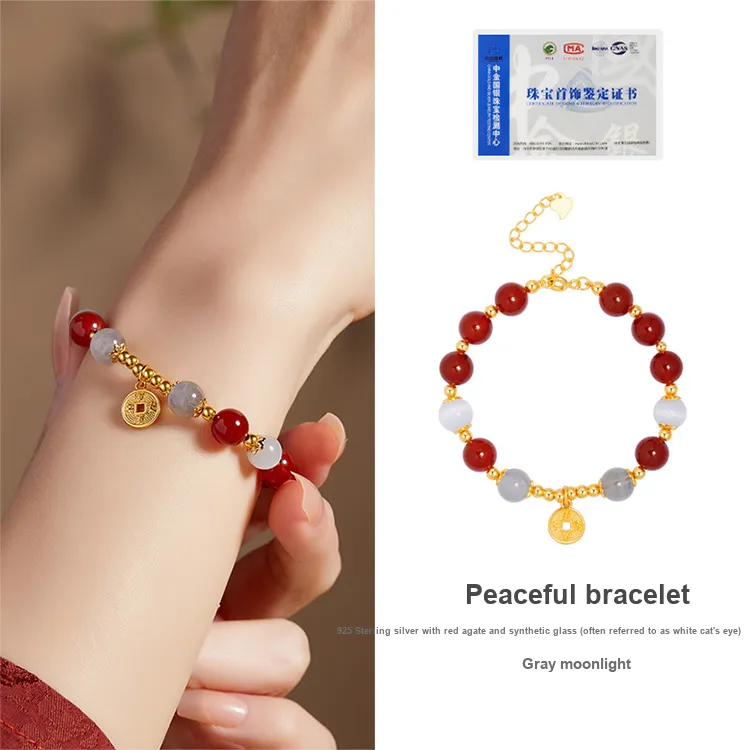 JKEM Agate Jade Bracelets Women's-5