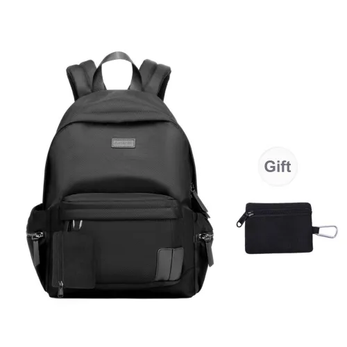 Slazenger Water Repellent Canvas Backpack Medium Size Unisex Black