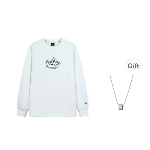 Mizuno Sweatshirt Men's White Comes With Necklace