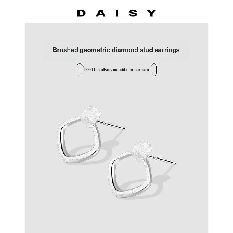 Daisy Dream Full Sterling Silver Earrings Women's-3