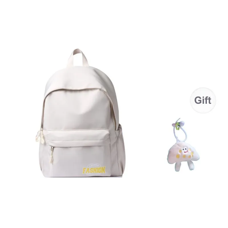 Yalu Nylon Backpack Unisex White/Black/Red/Blue-0