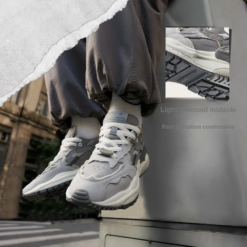 LiNing CF Tracing Collection Origin 2 Anti-Slip Wear-Resistant Casual Shoes Men's White Gray-8