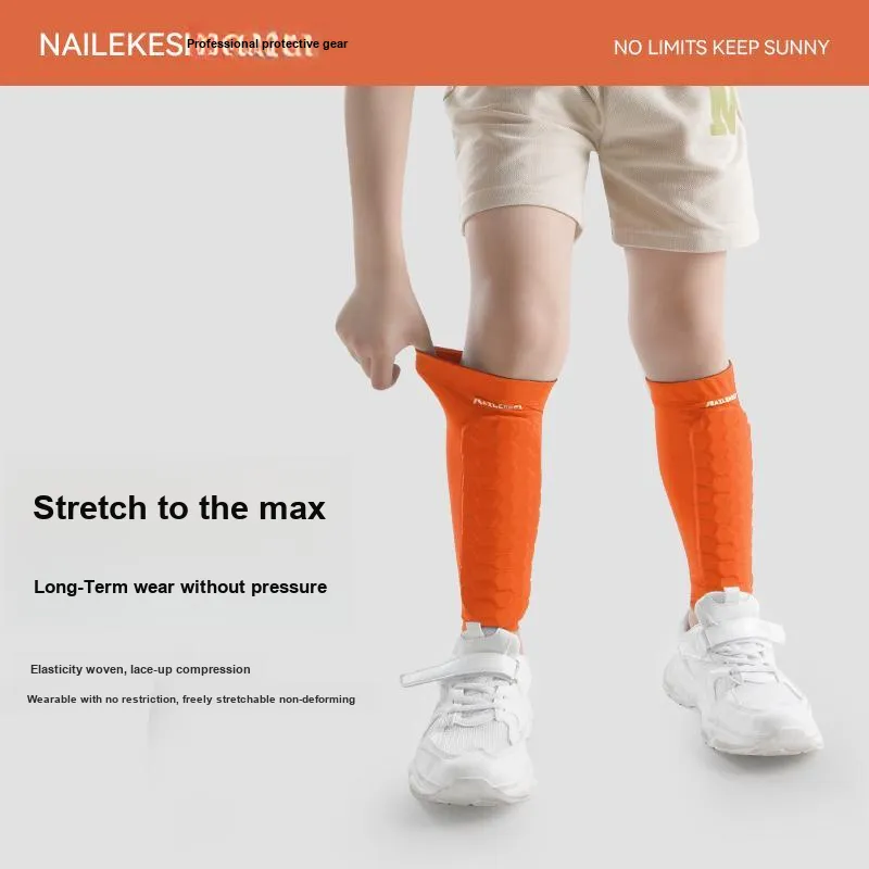 NAILEKESI Soccer Leg Guards Slip Resistant Unisex Professional Protective Equipment-10
