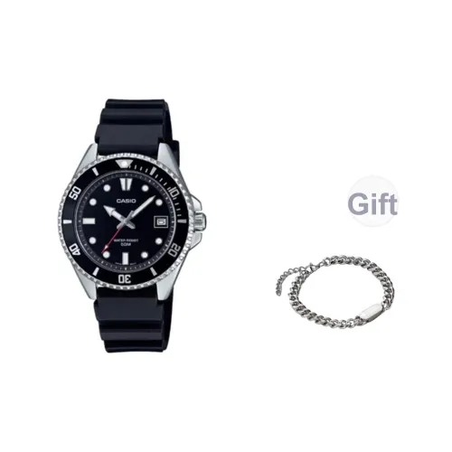 CASIO Кварцевый механизм Часы Мужские Черный циферблат