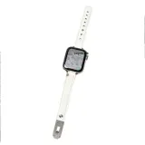 Return Character Steel Pin Microfiber Strap-White