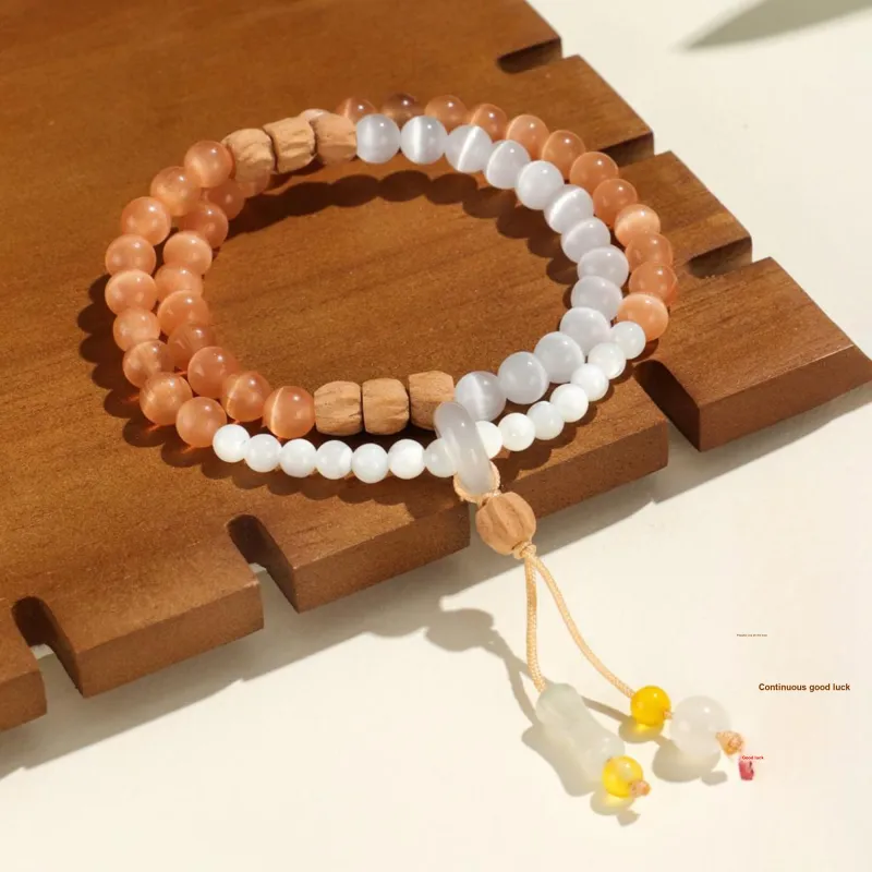 DVNRR Glass Cat Eye Bracelets Women's-11