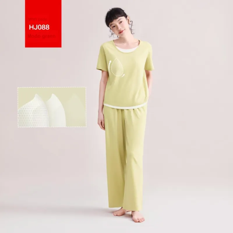 Red Beans At Home Pajama Set Women's-6