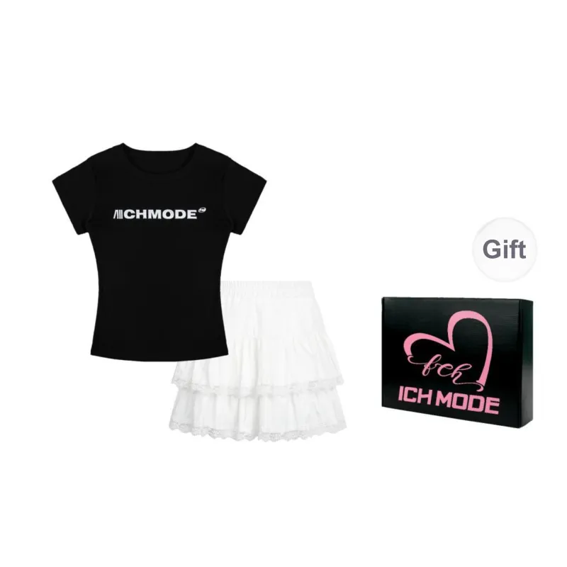ICH MODE Two Piece Skirt Sets Women's-0