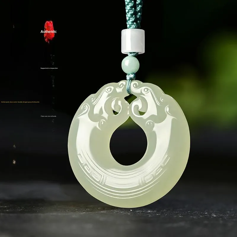 KUNYUYAO Pendants Pale Greenish White Jade Unisex-1