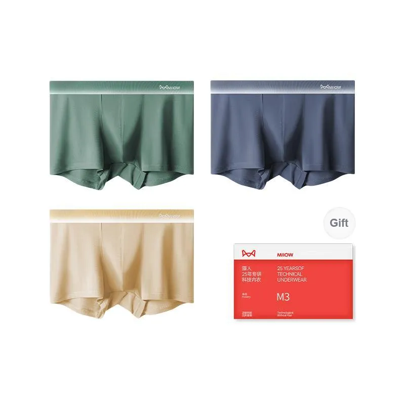 MIIOW Cool One Summer Series Underpants Men's Shopping Bag 3 Pack-8