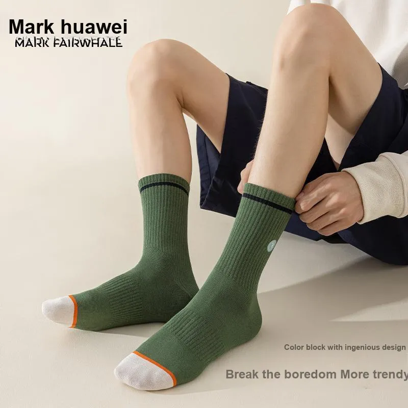FAIRWHALE Knee High Socks Unisex 5 Pack-17