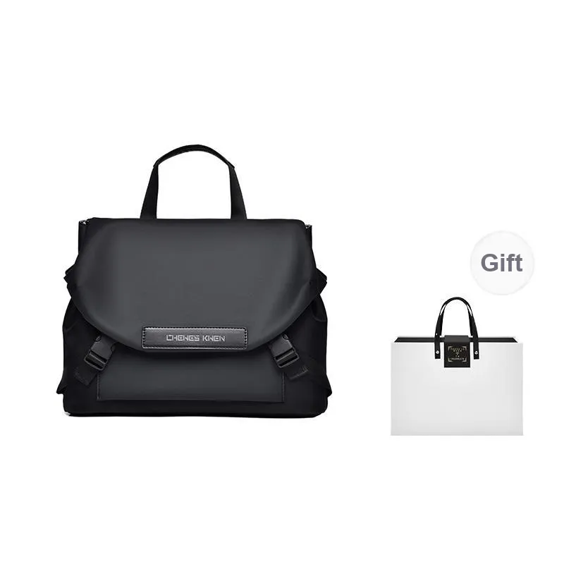 MUYKUY Oxford Crossbody Bag Backpack Shoulder Bag Handbag Unisex Black-11
