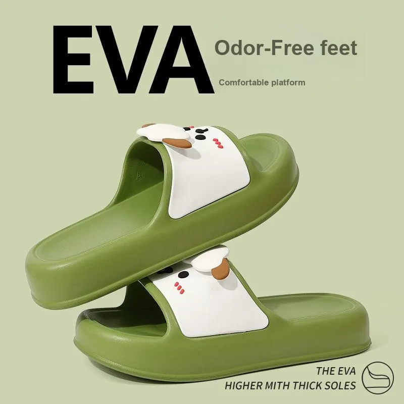 Foot Recreation Summer Comfortable Soft Noise Reducing Cute Lamb Slippers, Home Slippers, Couple Same Style-13
