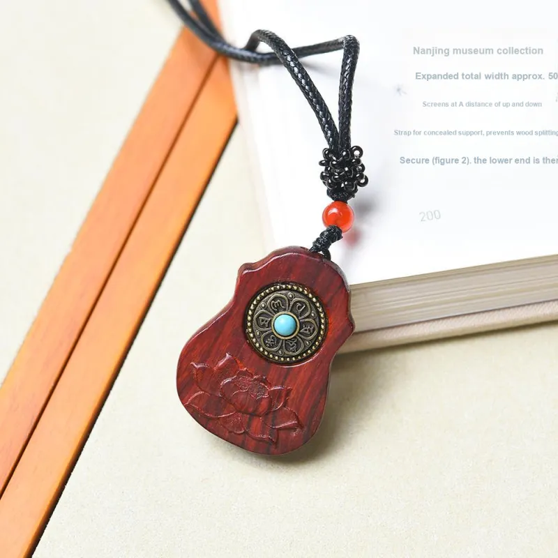 Tianzong Pterocarpus Necklaces Unisex-3