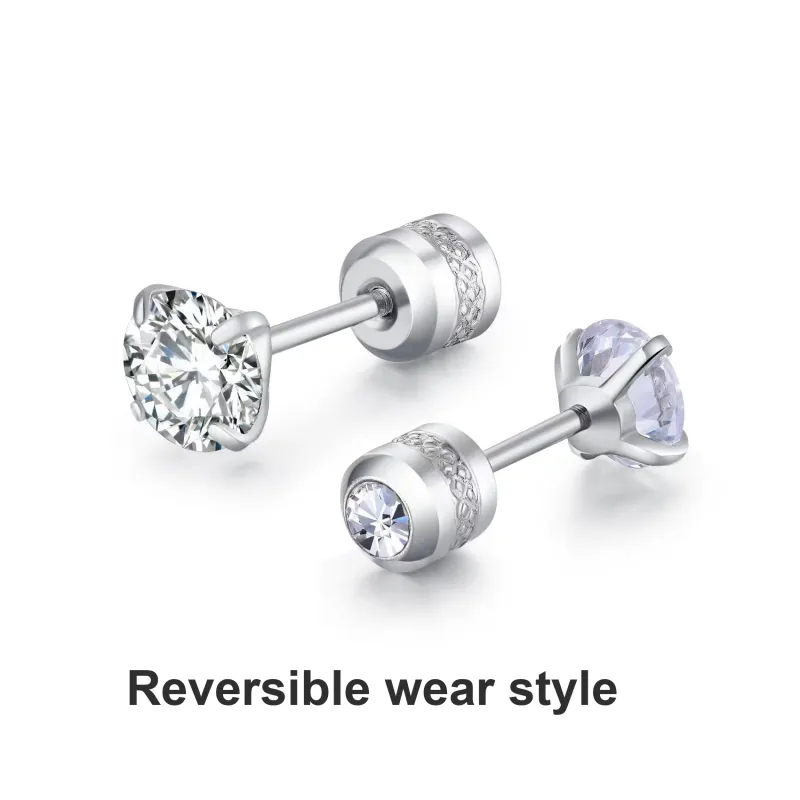 Tkb A Pair Of Earrings For Both Ears No Need To Remove Stud Earrings Unisex-6