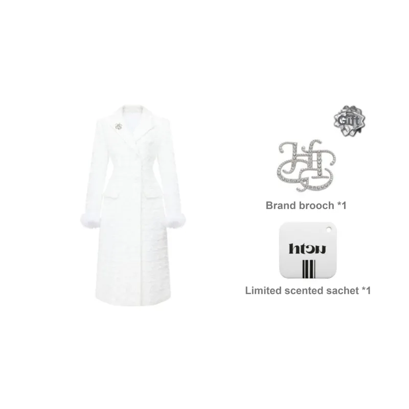 HTCU Coats Women's White-0