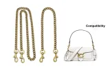 Gold Button Chain 90cm+Decorative Chain 40cm