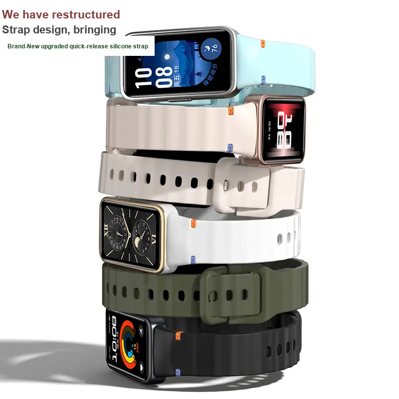IBOANN Watch Bands Huawei Compatibility 206mm Silicone Material-2
