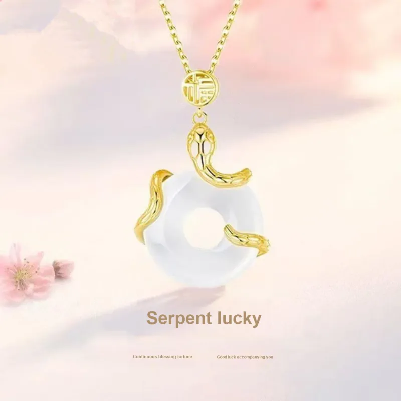 MGS White Jade Bodhi Necklaces Unisex-1