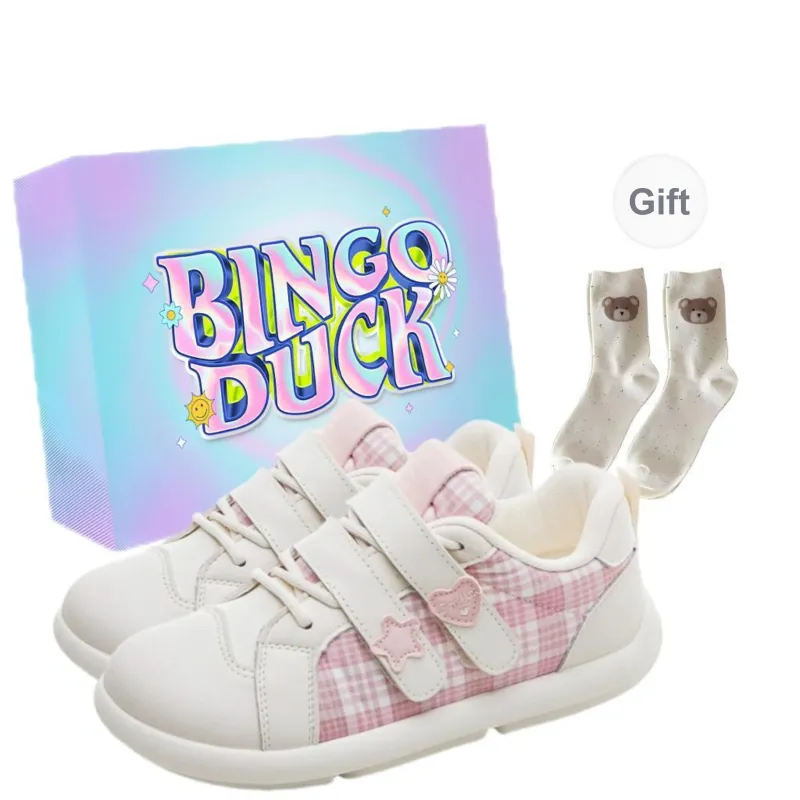 BINGO DUCK Coverage Mid Top Skateboard Shoes Women's-0