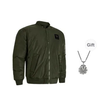 Under Armour Jacket Men's Green Comes With Necklace