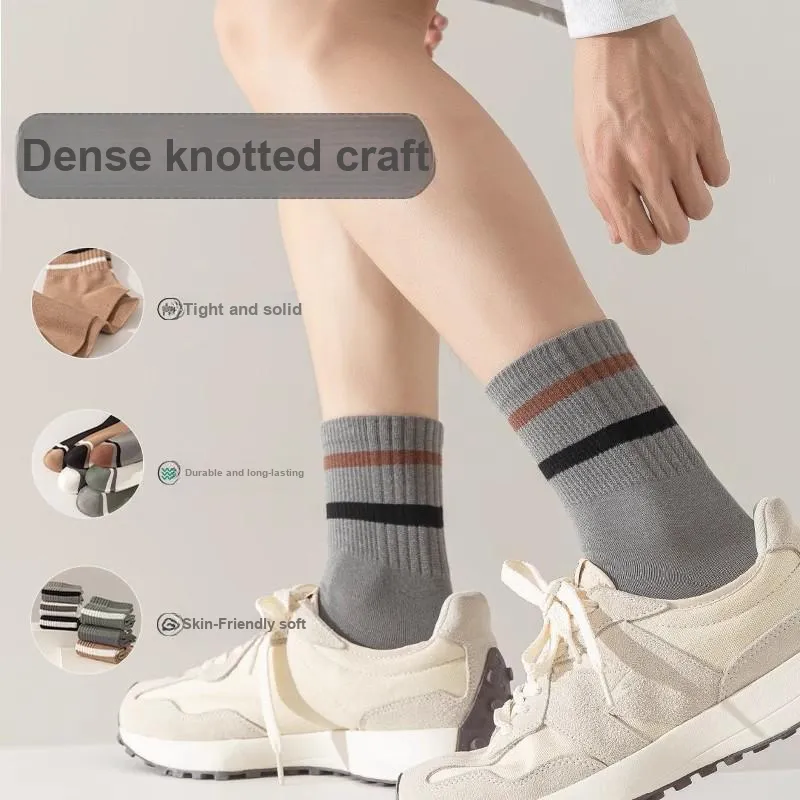 FIRS Mid Calf Socks Men's Gift Box Of 6 Doubles-3