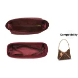 Burgundy Original Velvet-Carryall[Medium Size]