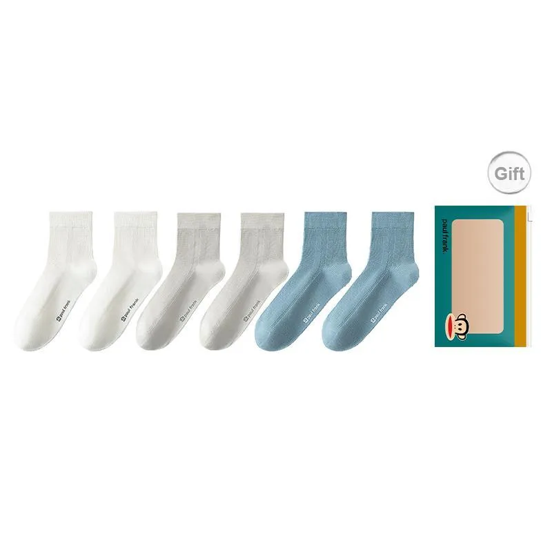 PAUL FRANK Mid Calf Socks Men's Box 6 Pack-24