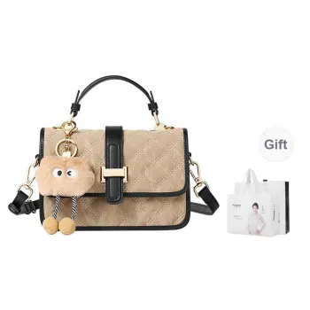 TUCANO With Cow Leather And PU Shoulder Bag, Crossbody Bag, Handbag Trumpets Women's Light Camel