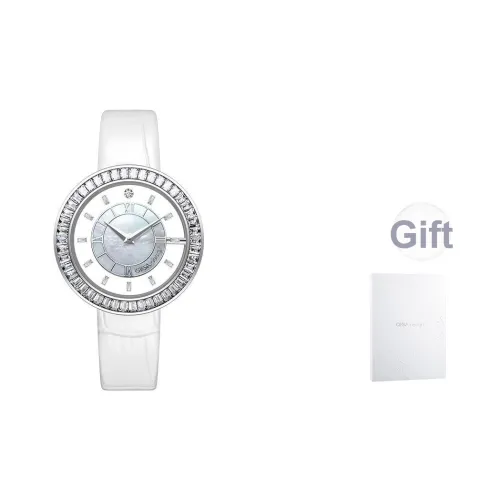 CIGA Design Кварцевый механизм кожаный ремешок женские часы цвет циферблата