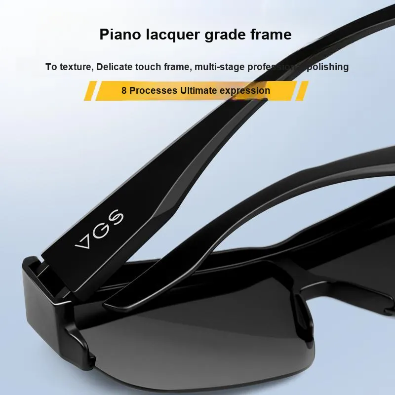 VEGOOS TR/Memory Plastic Rectangular Sunglasses Unisex-3