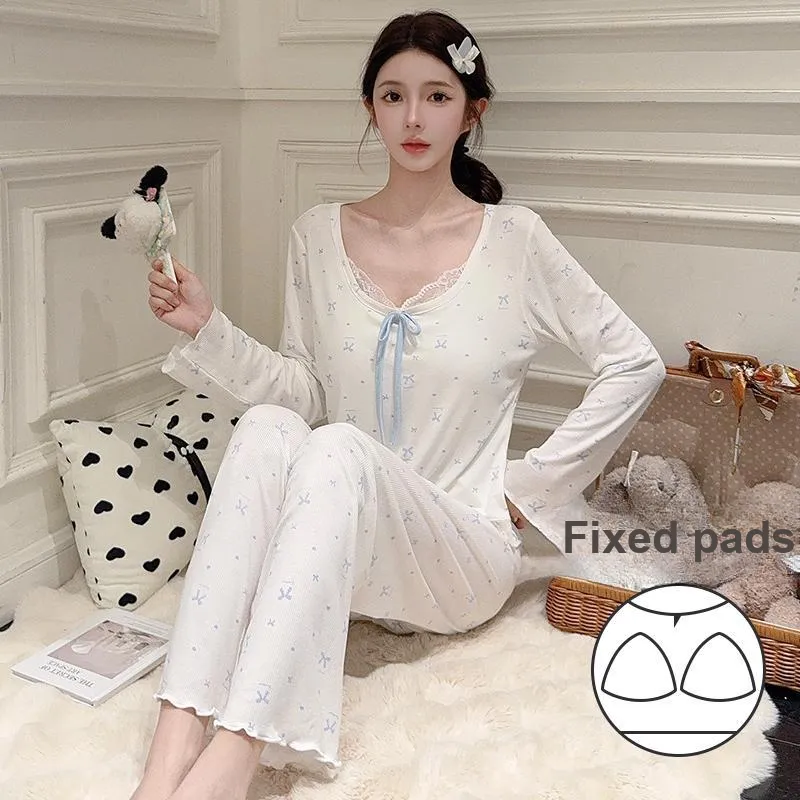 Sleeping Beauty Pajama Set Women's Light Blue-2