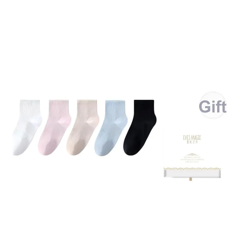 XIA.WA.ZHI.XIU Ankle Socks Women's Box 5 Pack-28