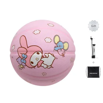 JRs x SANLIOULIANMING Melodi Rubber Basketball Pink Size 7 Training Unisex