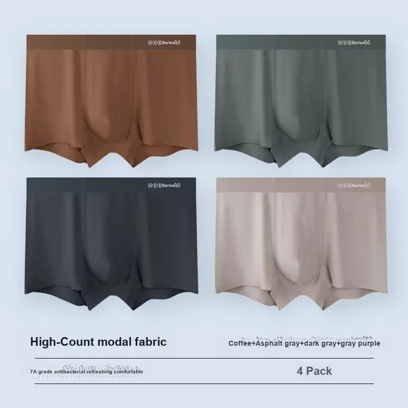 H YXIANG Underpants Men's Combo Set-37