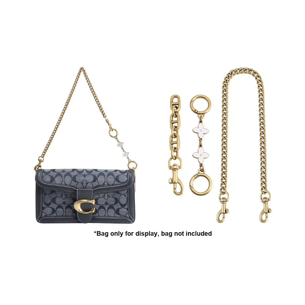 Luxury Care Artisan Workshop Металл Сумка Ремень Женские Античное Золото