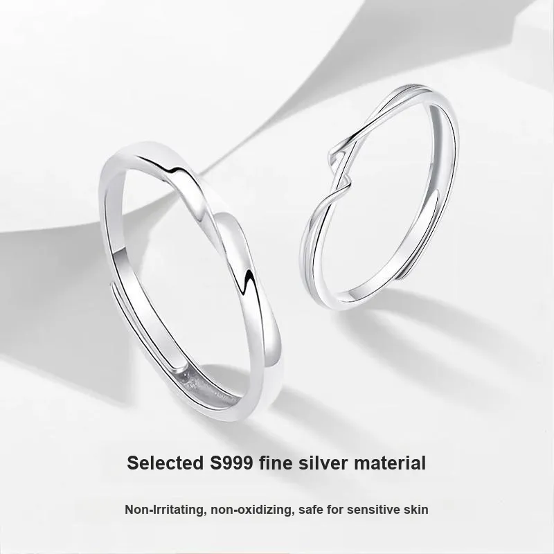 MISS TOOYA S999 Fine Silver Rings Unisex-2
