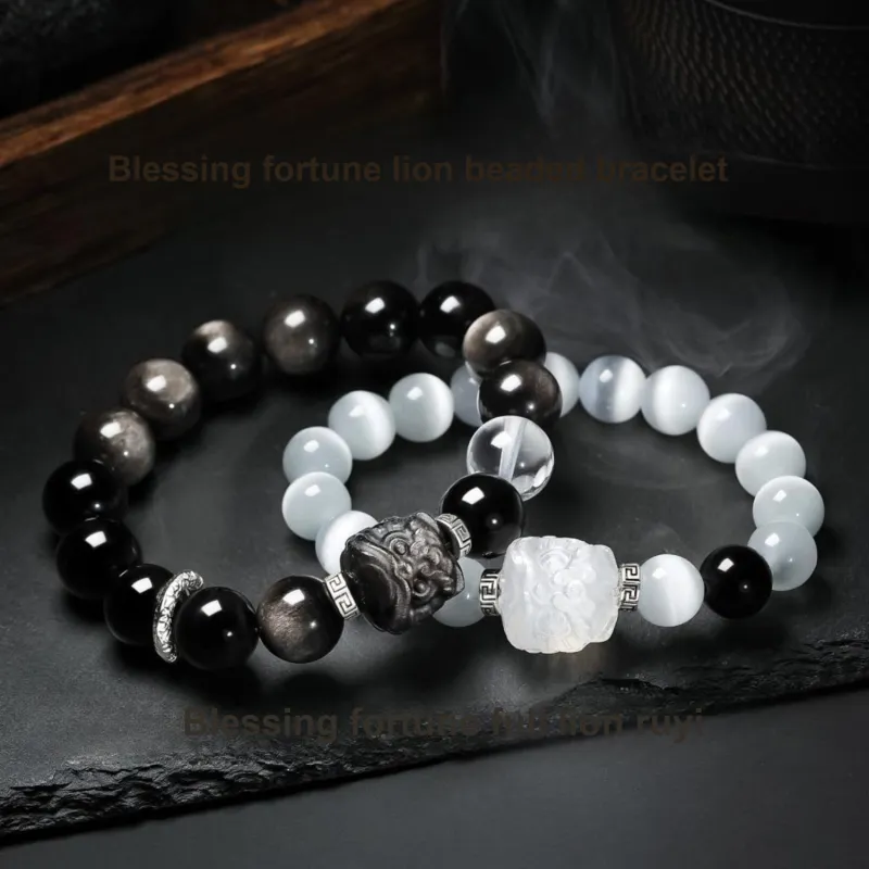 STYLEJING Obsidian Bracelets Unisex-16