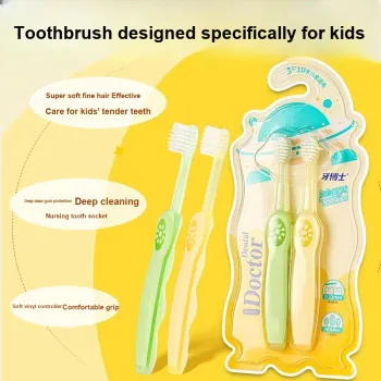 Dr. Tooth ZhiQu Baby Kids' Toothbrush Tooth Cleaning Gum Protection 2 Pcs