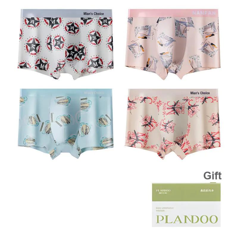 PLANDOO Underpants Men's 4 Pack-15