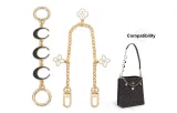 Black Moon Extender Chain+Four-Leaf Clover Decorative Chain