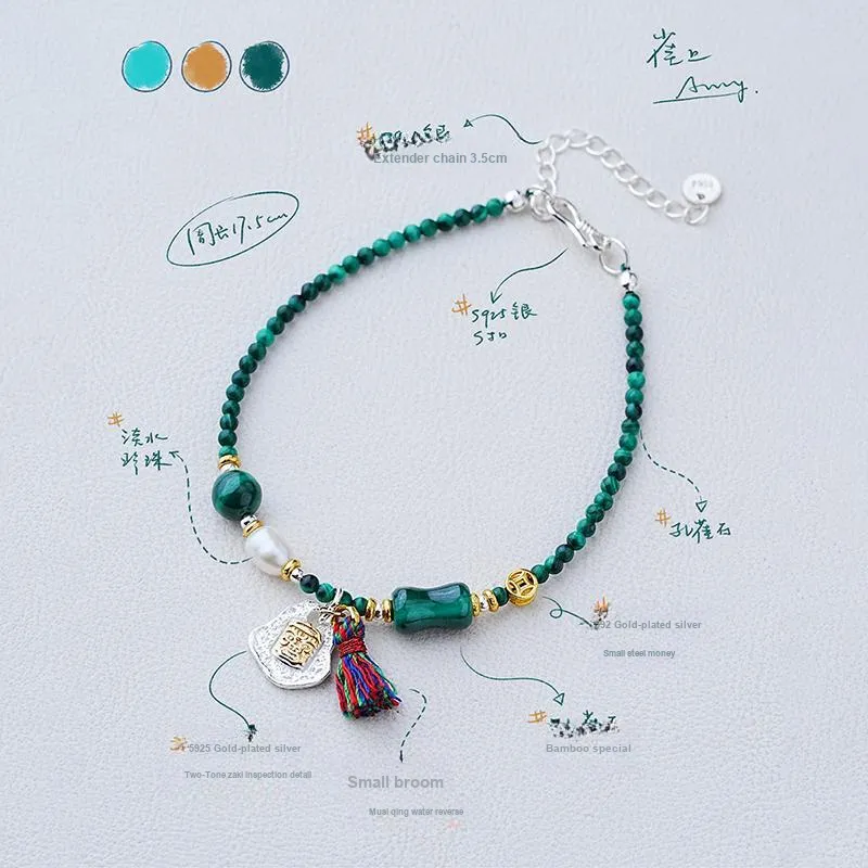 Amy's Garden Malachite Bracelets Women's-2