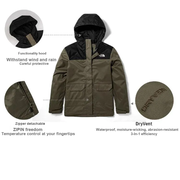 THE NORTH FACE City Outdoor Collection Windbreaker Jackets Women's Olive Green-6