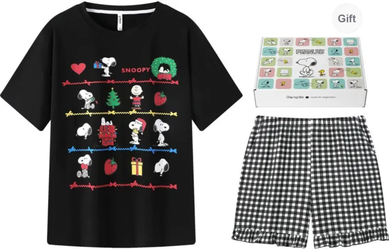 Gongdie x SNOOPY/, Pajama Set Unisex Gift Box Set-0